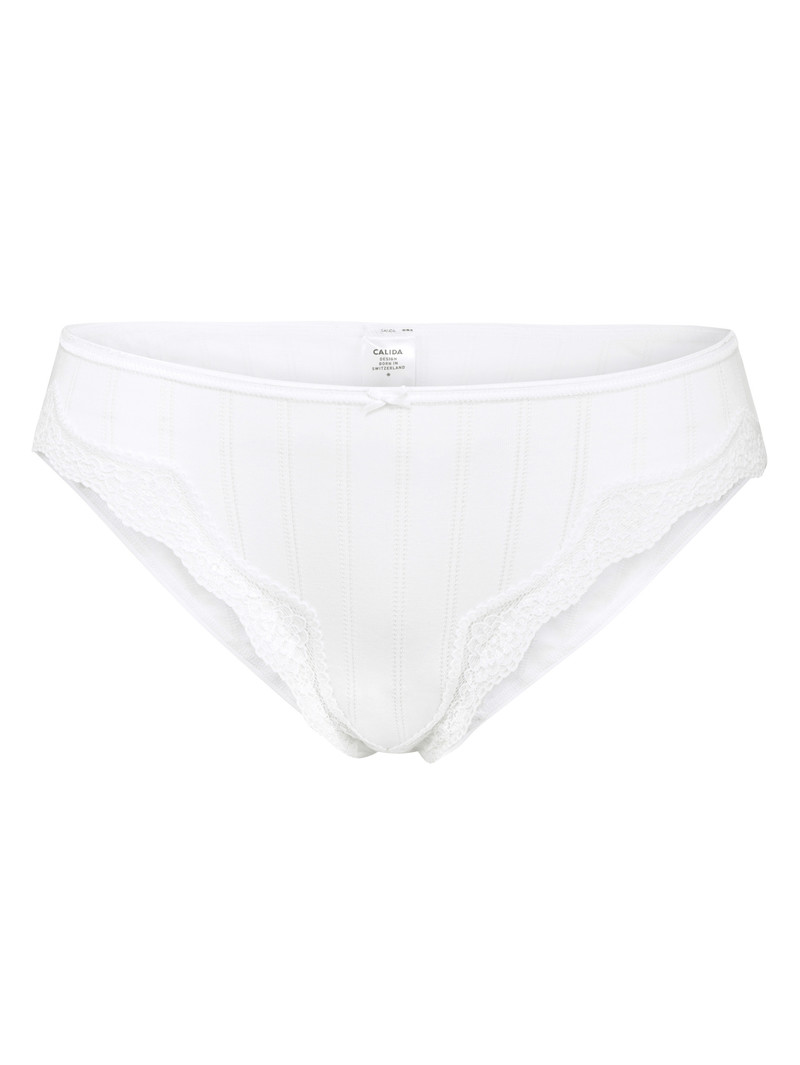 Calida Etude Toujours Brief, Regular Cut Unterwäsche Damen Weiss | 94628-AQRO