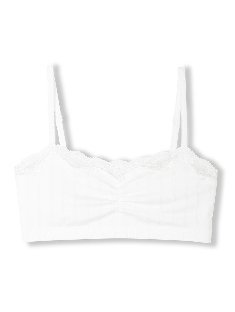 Calida Etude Toujours Bustier Unterwäsche Damen Weiss | 18509-IWHP