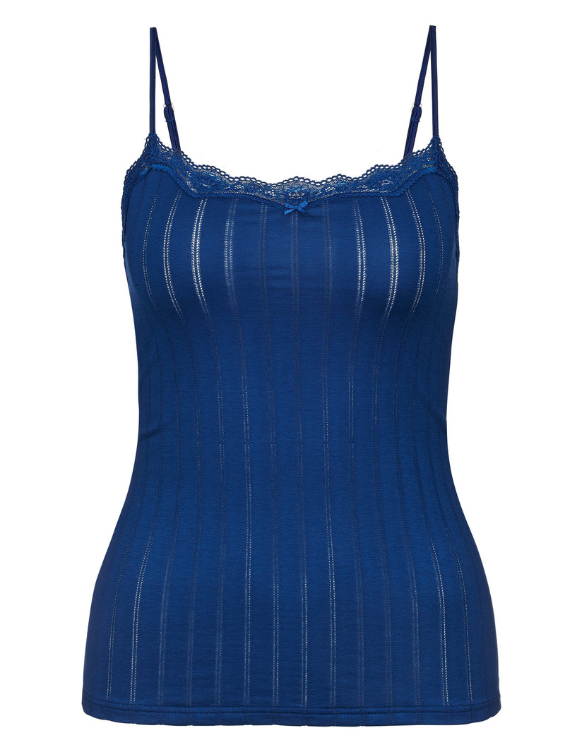 Calida Etude Toujours Spaghetti Top Unterwäsche Damen Blau | 98530-DWSP