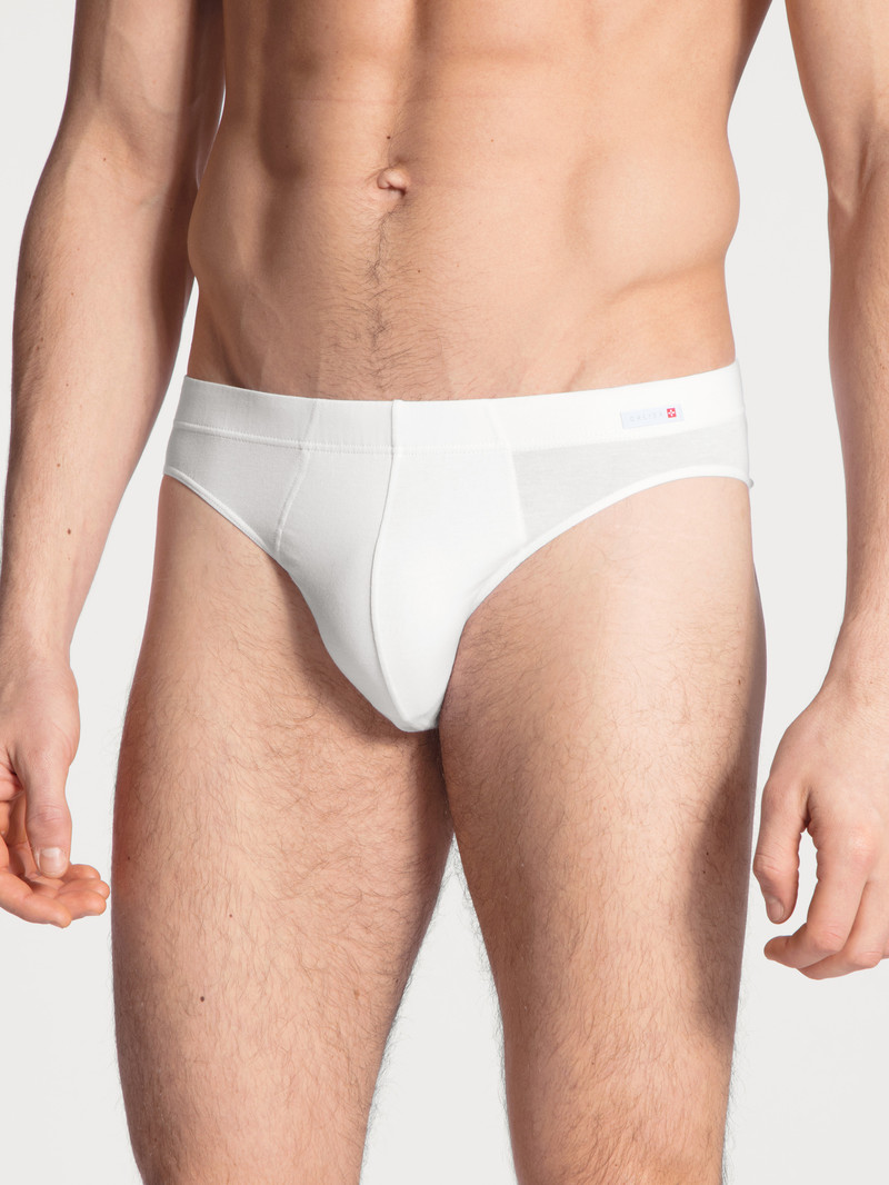 Calida Evolution Mini Brief Unterwäsche Herren Weiss | 84639-TJOF