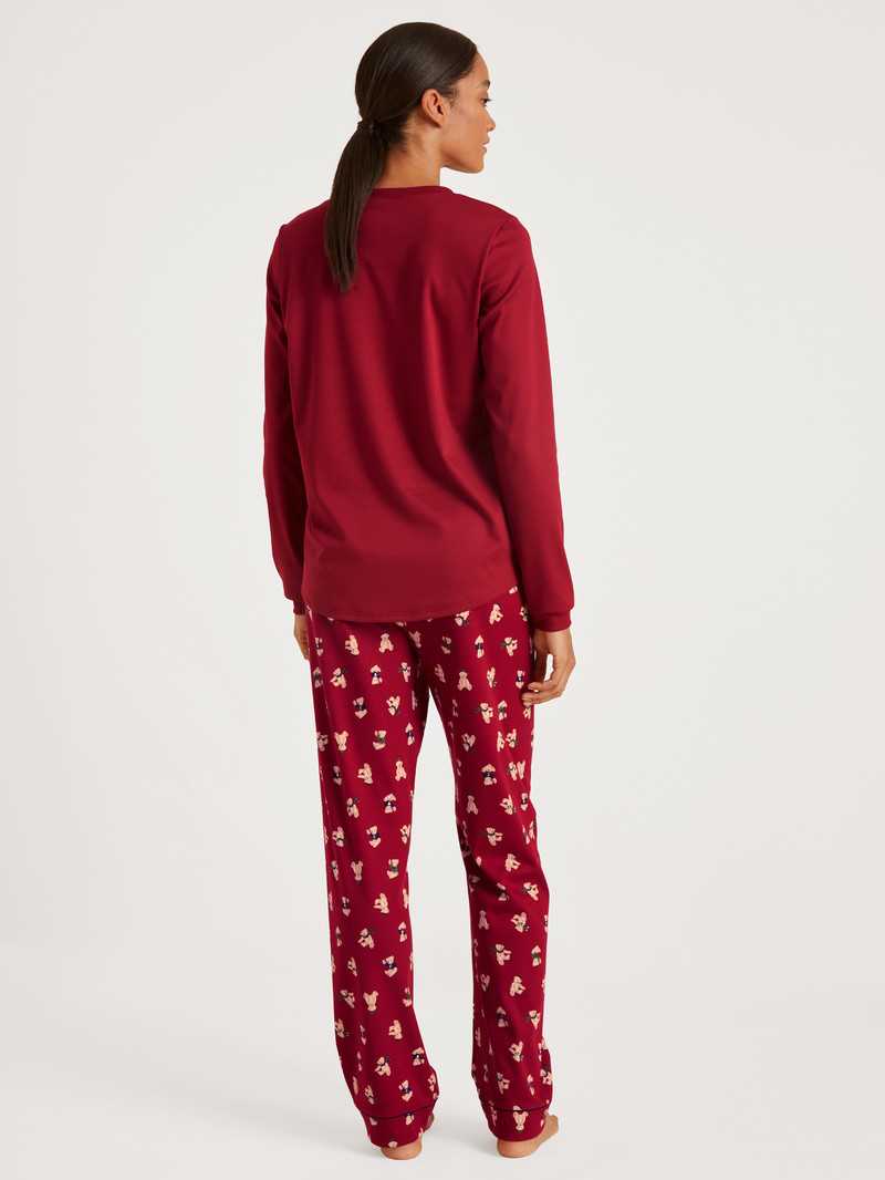 Calida Family & Friends Pyjama Nachtwäsche Damen Rot | 78543-SGVE