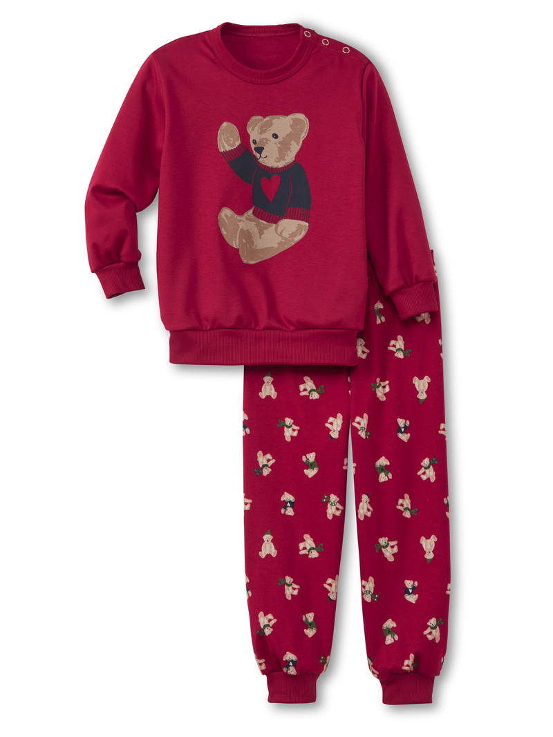 Calida Family & Friends Pyjama With Cuff Pyjama Kinder Rot | 90624-ZEKR