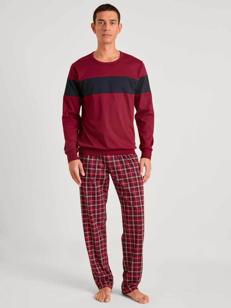 Calida Family & Friends Sweatshirt Loungewear Herren Rot | 68941-ZHWB