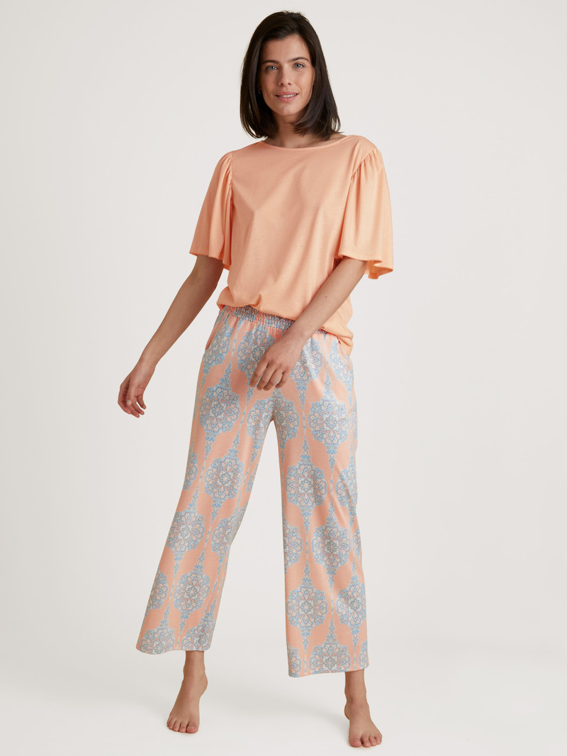 Calida Favourites Balance 7/8 Pants Nachtwäsche Damen Peach Parfait | 51892-YEAH