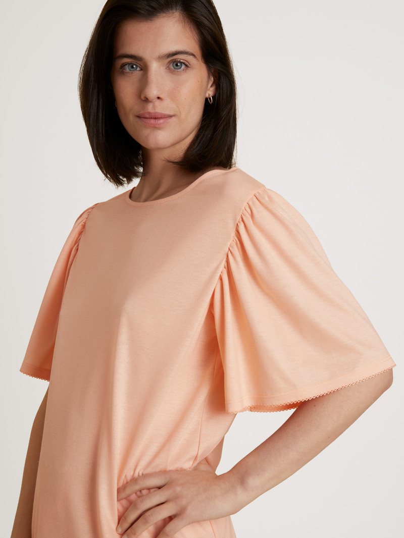 Calida Favourites Balance Shirt Short Sleeve Nachtwäsche Damen Peach Parfait | 30917-NOUX