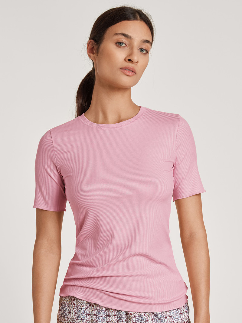 Calida Favourites Desert Shirt Short Sleeve Loungewear Damen Rosa | 96584-QETP