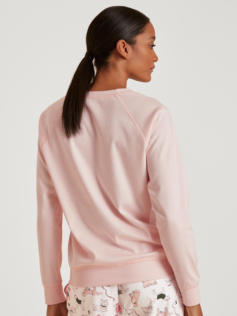 Calida Favourites Dog Shirt Long Sleeve Loungewear Damen Pearl Blush | 28156-PDUM