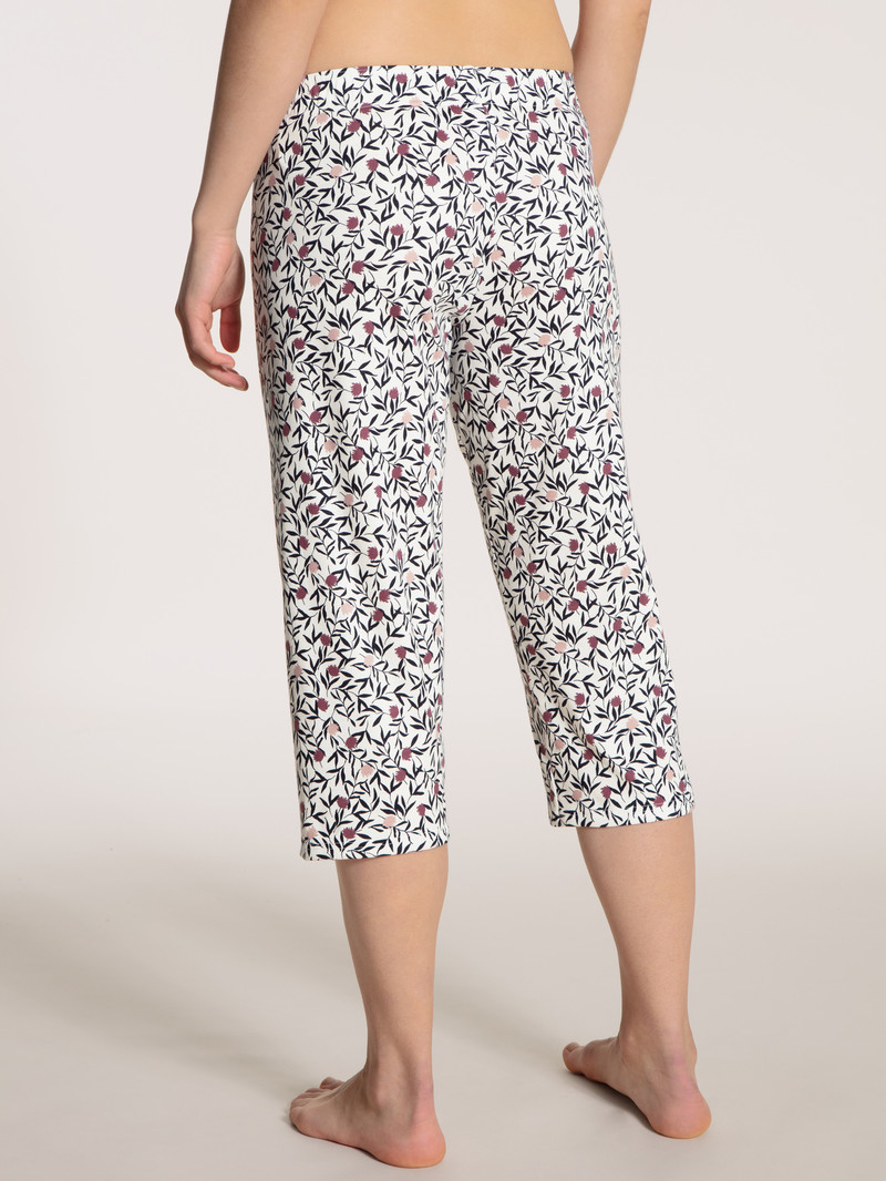 Calida Favourites Dreams 3/4 Pants Nachtwäsche Damen Weiß | 45913-HDJX