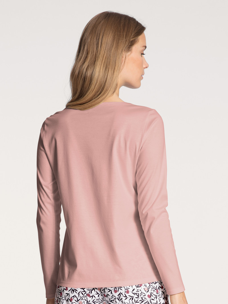 Calida Favourites Dreams Shirt Long Sleeve Loungewear Damen Rosa | 14650-RAFZ