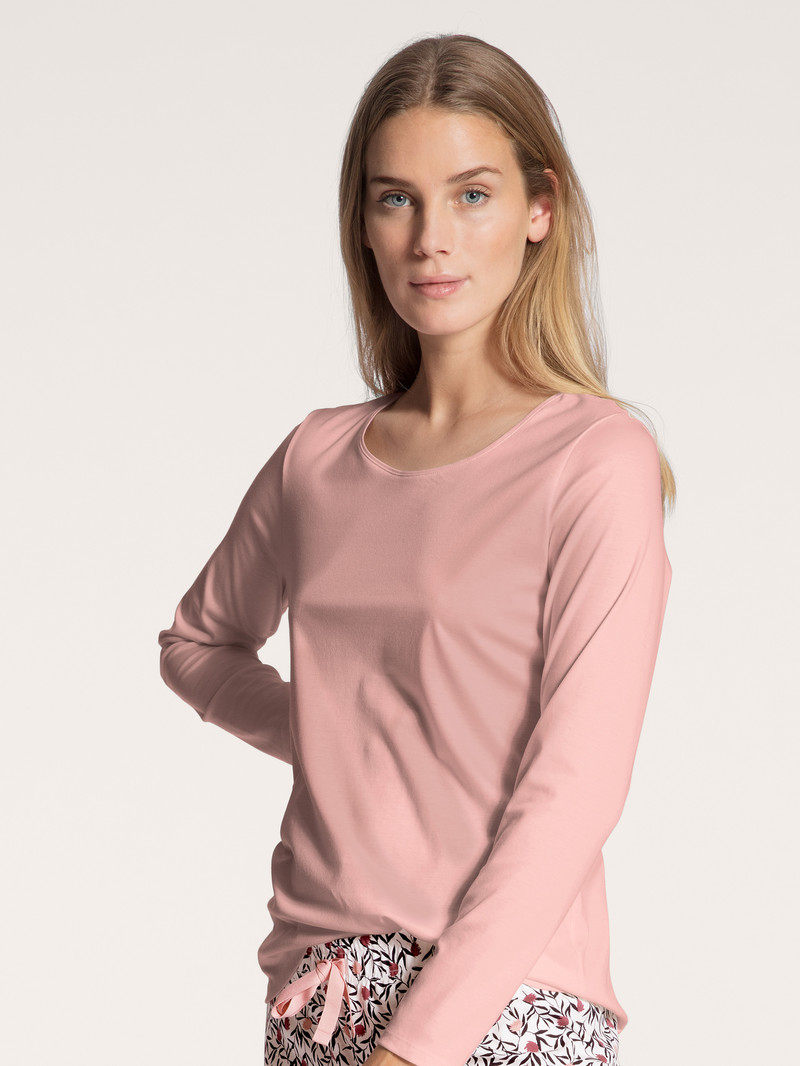 Calida Favourites Dreams Shirt Long Sleeve Loungewear Damen Rosa | 14650-RAFZ