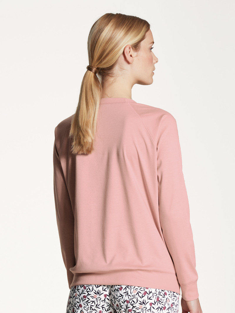 Calida Favourites Dreams Shirt Long Sleeve Yoga Damen Rosa | 20739-HAWJ