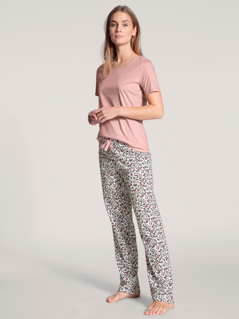 Calida Favourites Dreams Shirt Short Sleeve Loungewear Damen Rosa | 71802-IJPE