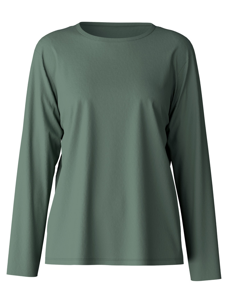 Calida Favourites Ground Shirt Long Sleeve Nachtwäsche Damen Grün | 37159-WMJP