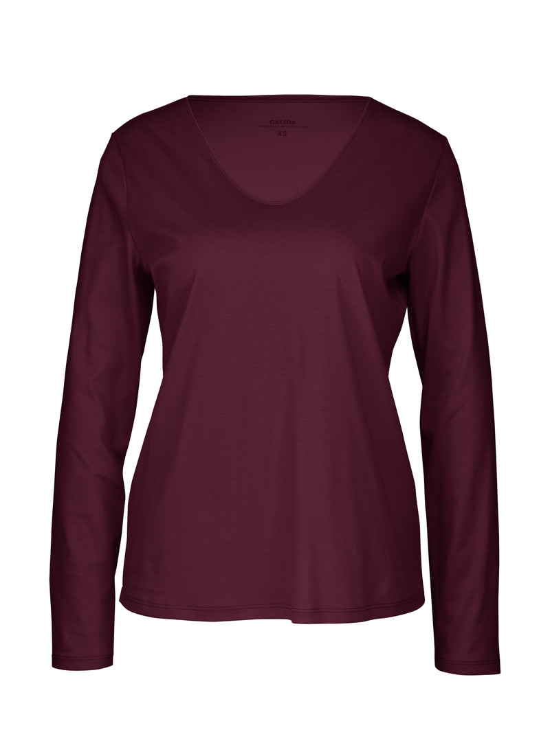 Calida Favourites Ground Shirt Long Sleeve Nachtwäsche Damen Königsblau Rot | 09756-HOKB