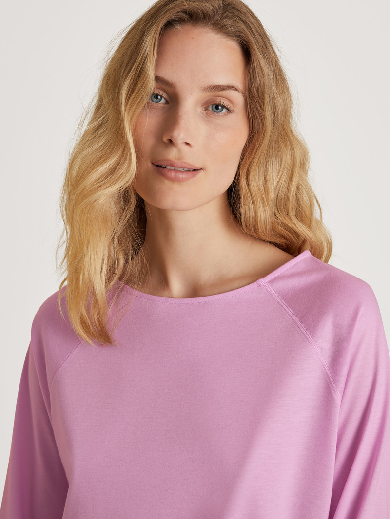 Calida Favourites Harmony Shirt 3/4 Sleeve Nachtwäsche Damen Rosa | 45602-SHFV