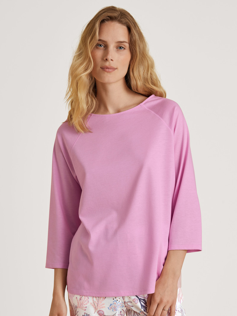 Calida Favourites Harmony Shirt 3/4 Sleeve Loungewear Damen Rosa | 36547-KUQZ