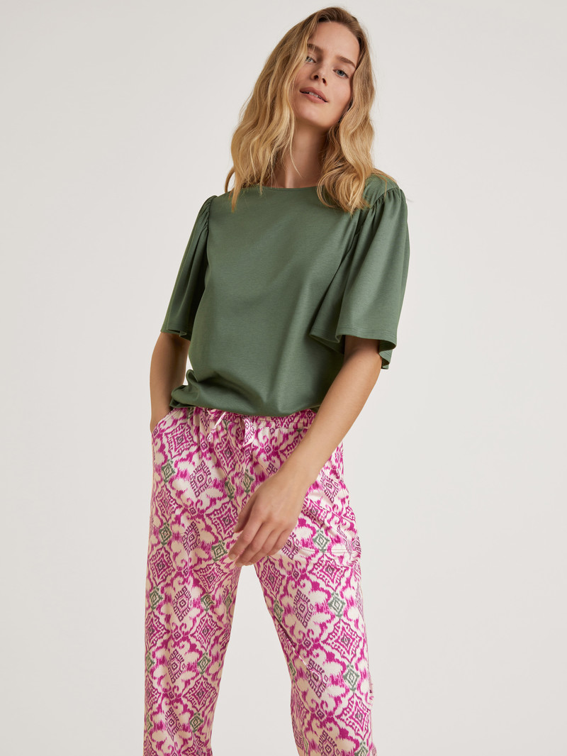 Calida Favourites Healing Pants Nachtwäsche Damen Blumen | 58926-FYWH