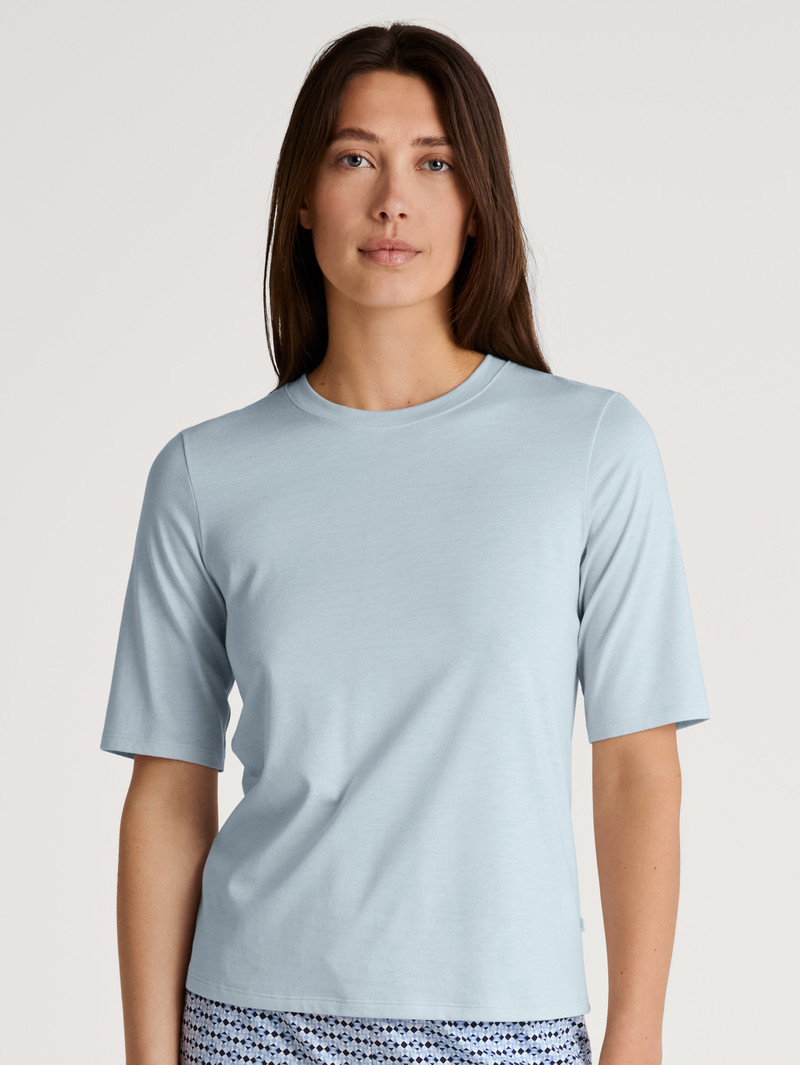 Calida Favourites Joy Shirt Short Sleeve Nachtwäsche Damen Arctic Ice | 87923-BJZU