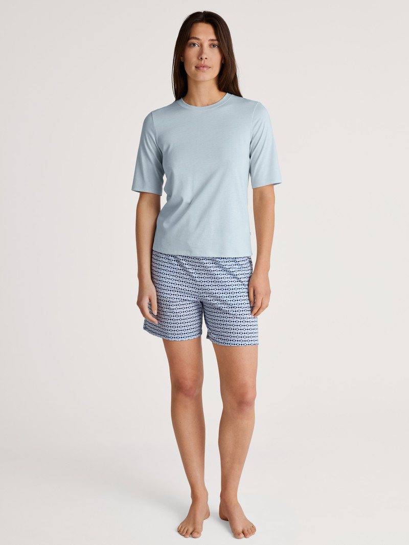 Calida Favourites Joy Shirt Short Sleeve Summer Oufits Damen Arctic Ice | 35920-TXRM