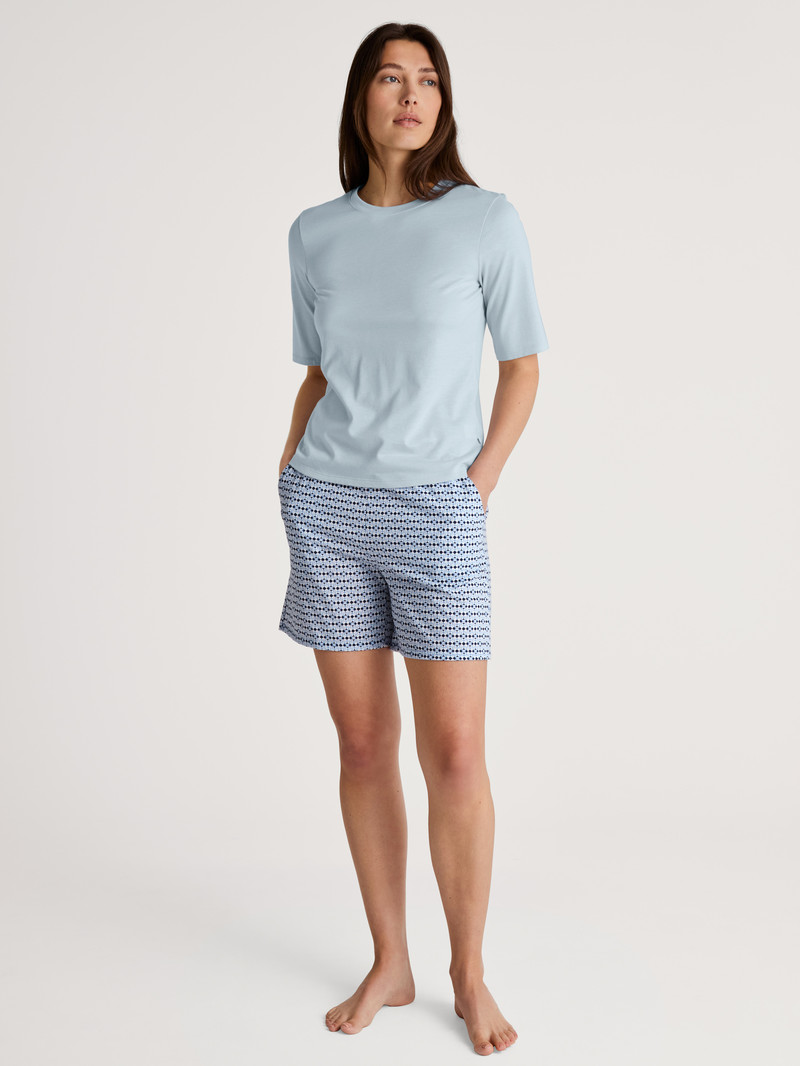 Calida Favourites Joy Shirt Short Sleeve Summer Oufits Damen Arctic Ice | 35920-TXRM