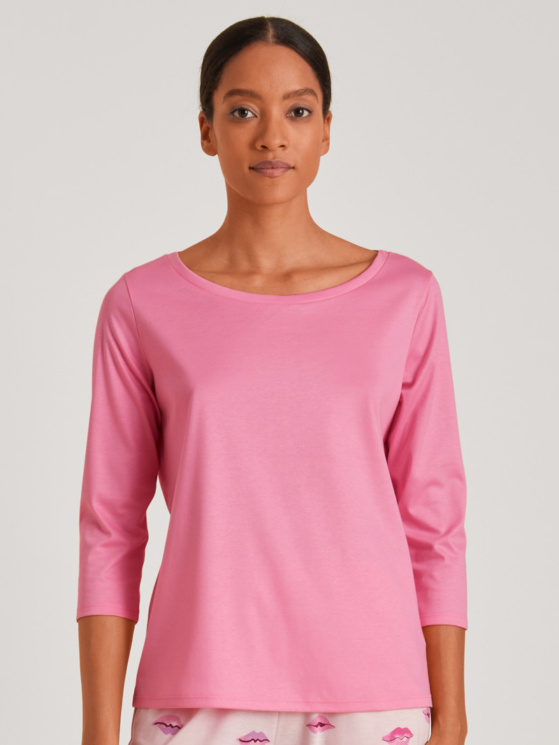 Calida Favourites Kiss 3/4 Shirt Loungewear Damen Flamingo | 84591-YOLG