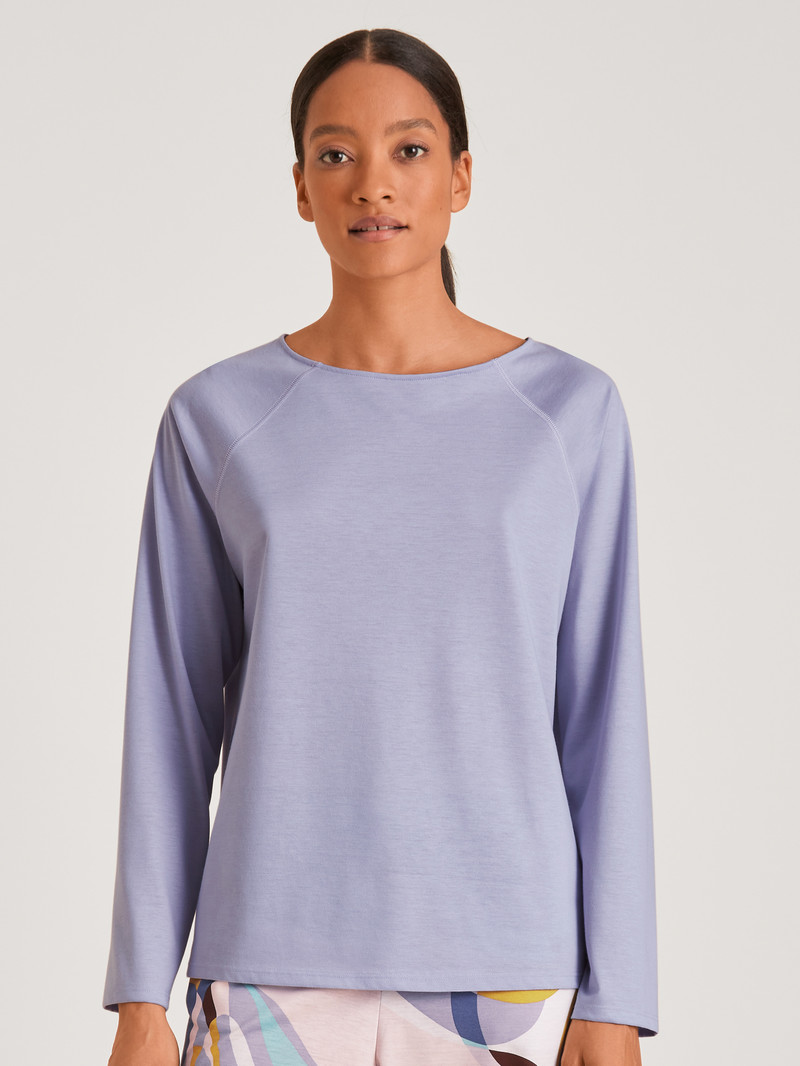 Calida Favourites Lavender Shirt Long-sleeve Loungewear Damen Lavendel | 53629-MIAF