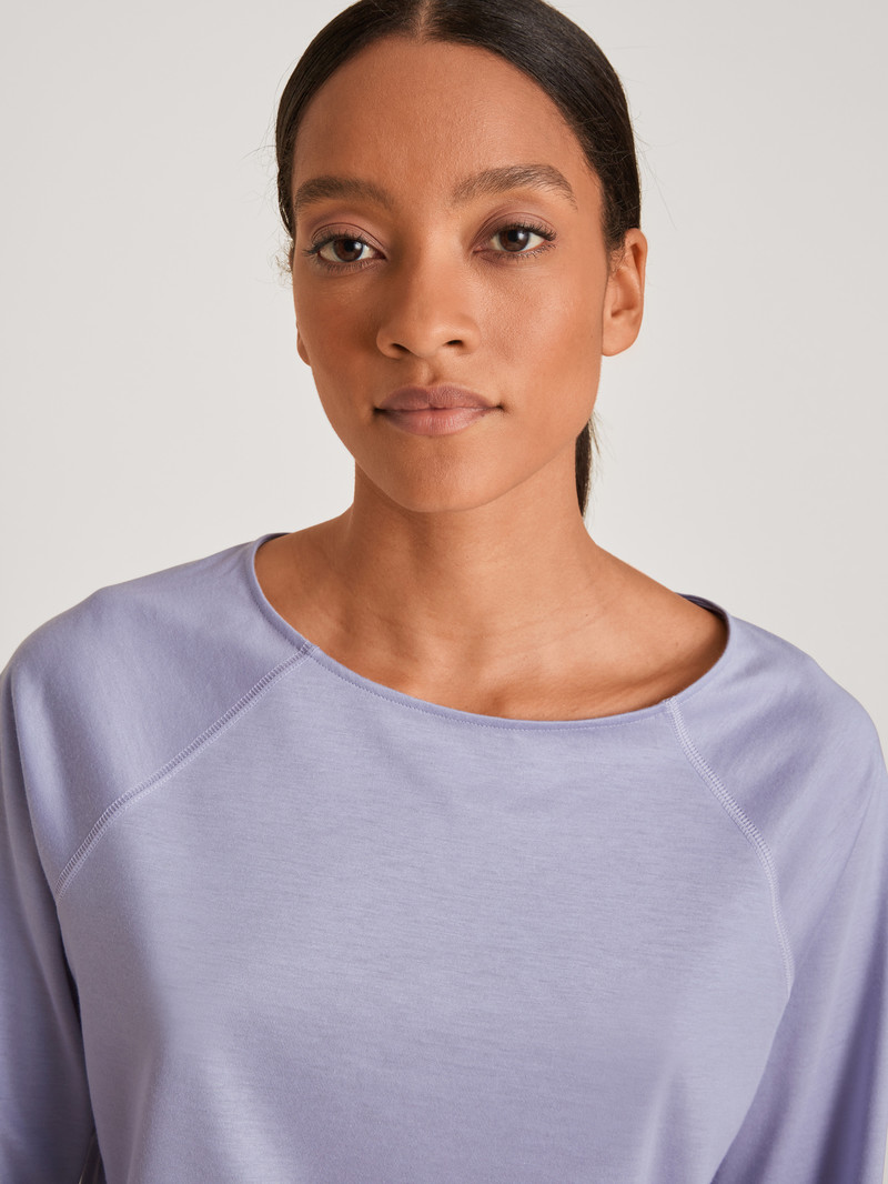 Calida Favourites Lavender Shirt Long-sleeve Loungewear Damen Lavendel | 53629-MIAF