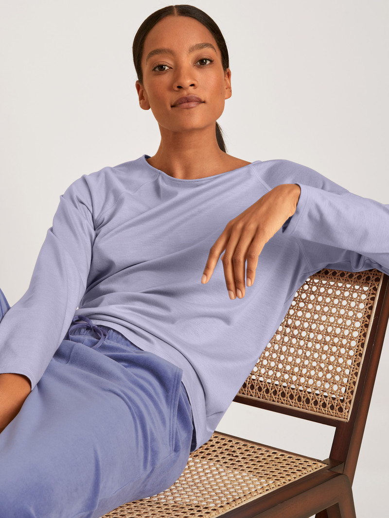 Calida Favourites Lavender Shirt Long-sleeve Loungewear Damen Lavendel | 53629-MIAF