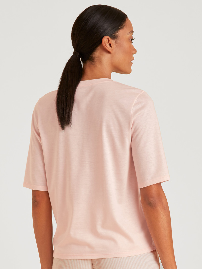 Calida Favourites Lavender Shirt Short Sleeve Nachtwäsche Damen Pearl Blush | 01396-WHEN