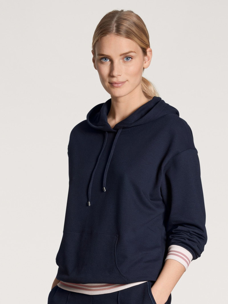 Calida Favourites Lounge Hoodie Loungewear Damen Dunkelblau | 23874-SBCX