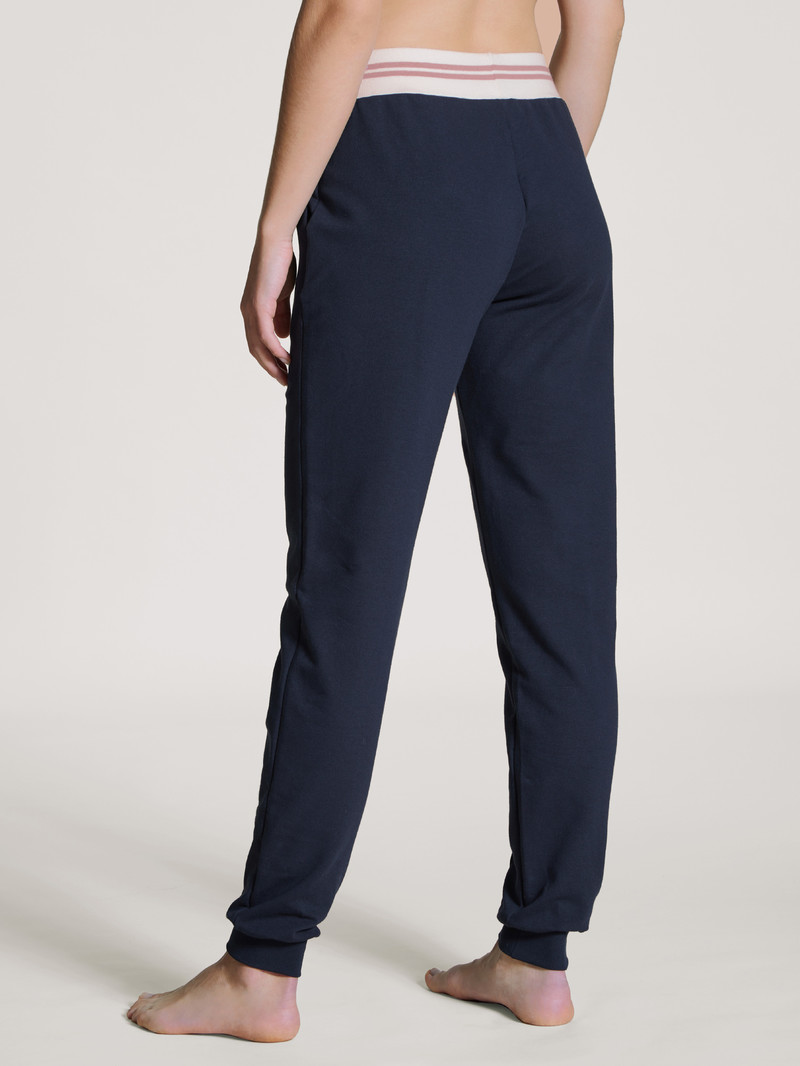 Calida Favourites Lounge Pants Yoga Damen Dunkelblau | 92150-WMET