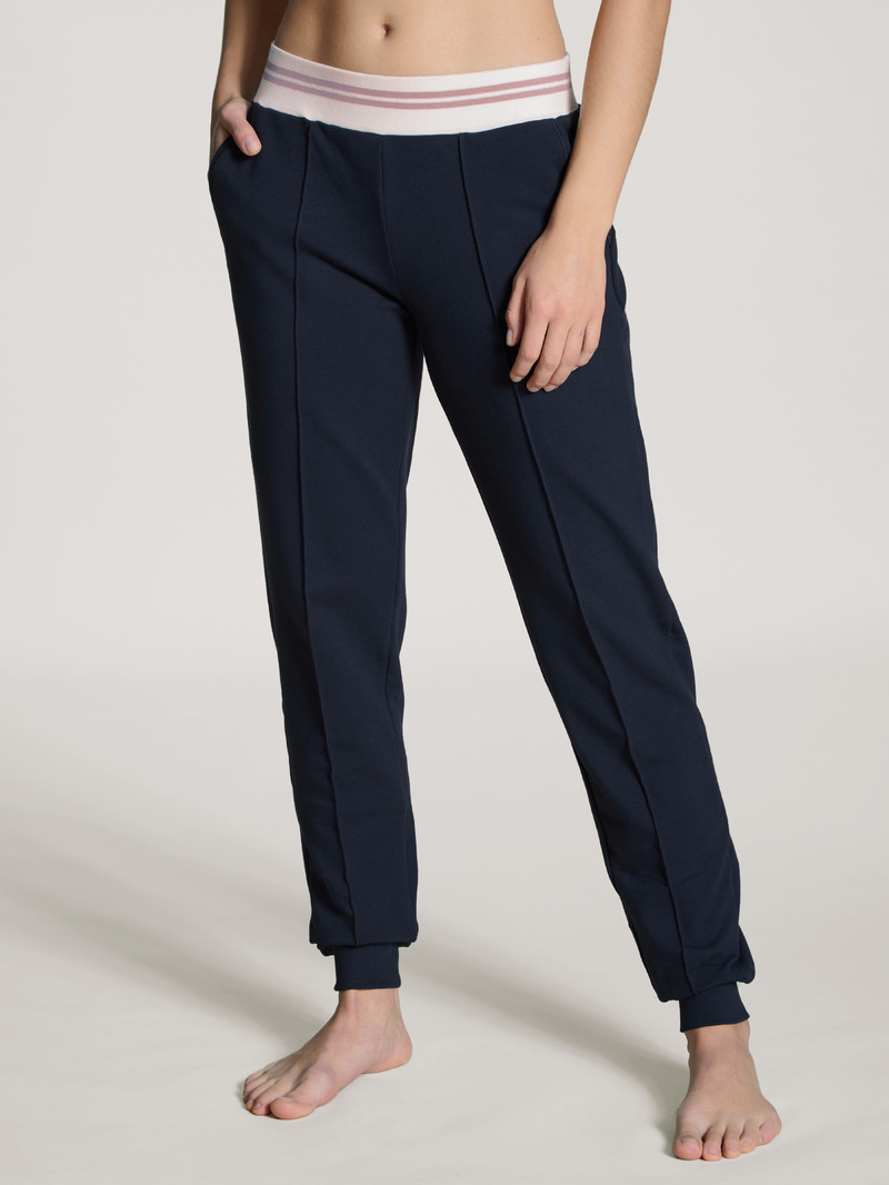 Calida Favourites Lounge Pants Yoga Damen Dunkelblau | 92150-WMET