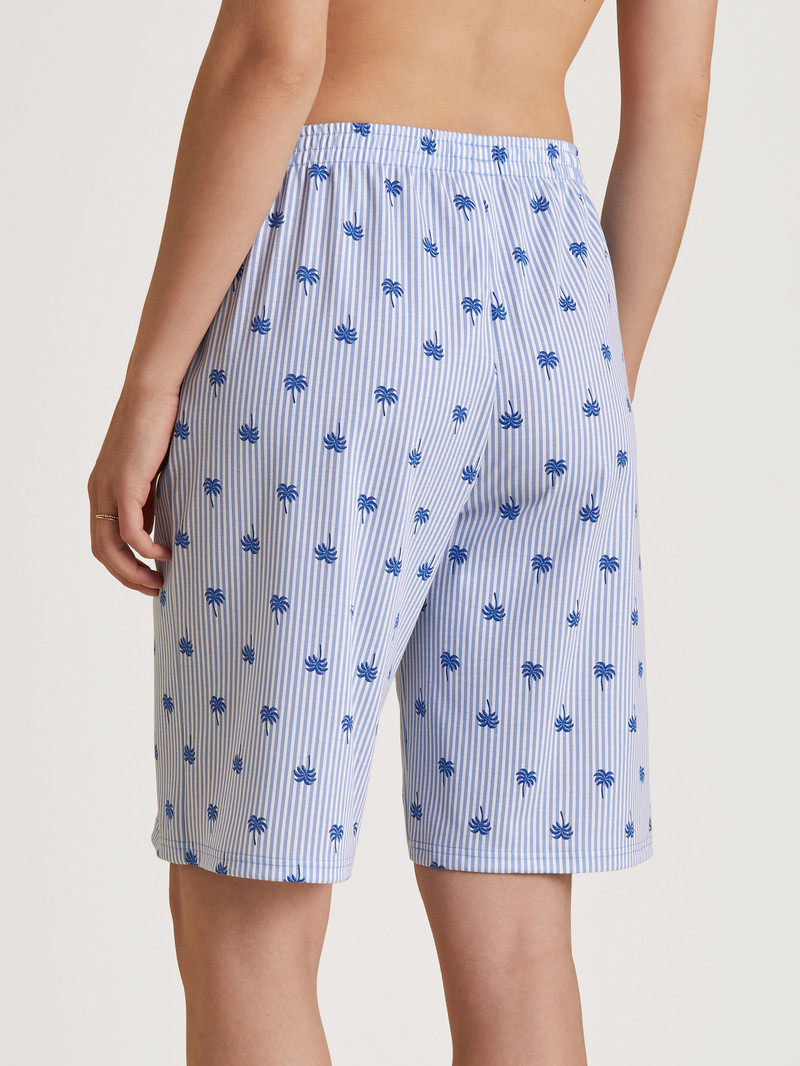 Calida Favourites Serenity Bermudas Nachtwäsche Damen Blau | 15489-AVUJ