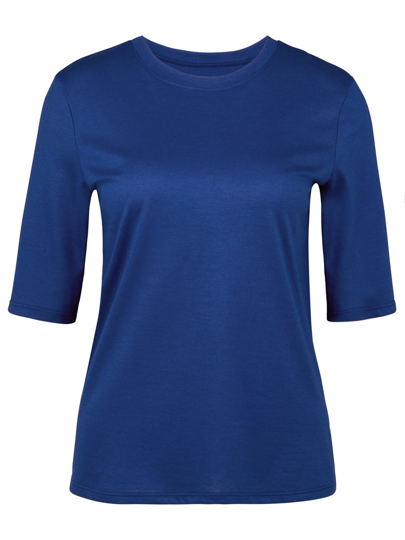 Calida Favourites Serenity Shirt Short Sleeve Nachtwäsche Damen Blau | 79350-MLFC