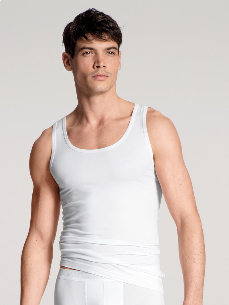 Calida Focus Athletic Shirt Unterwäsche Herren Weiss | 98316-ERKJ