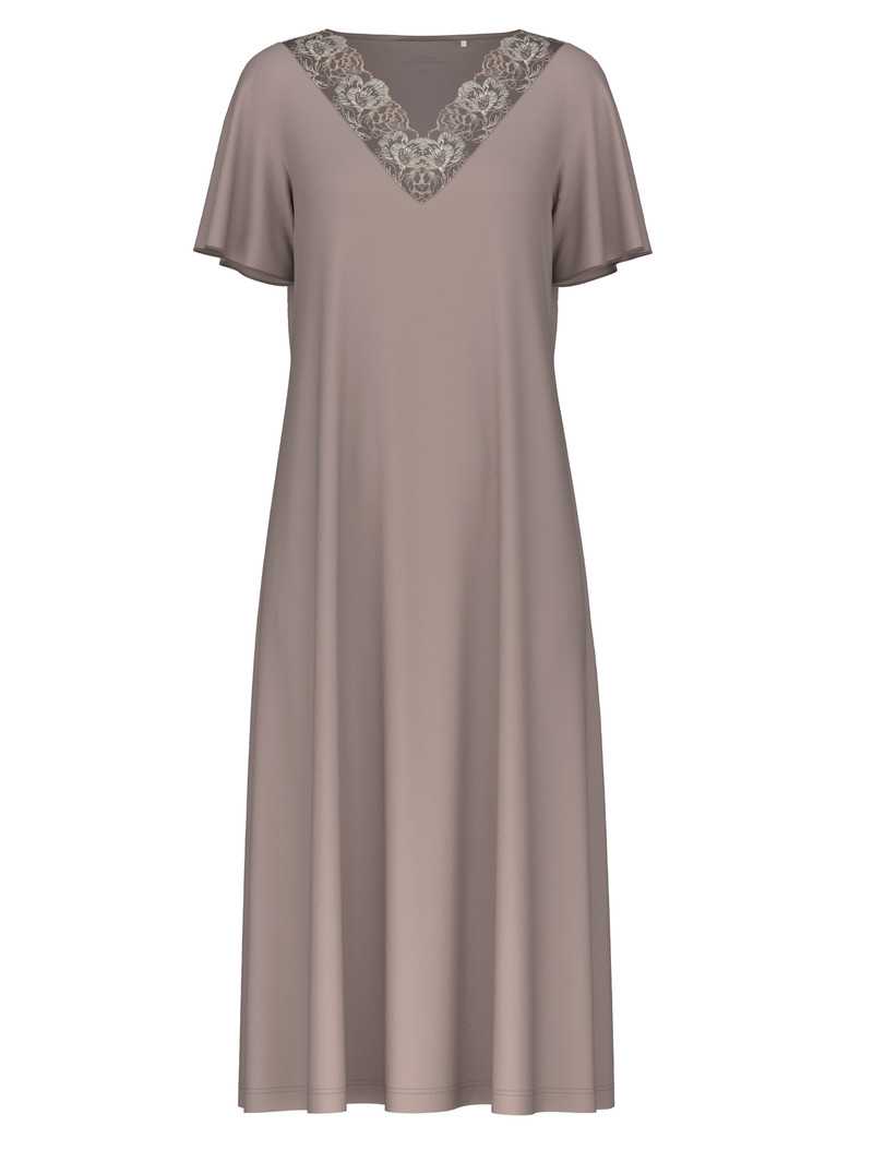 Calida Glamorous Nights Sleepshirt, Length 120 Cm Loungewear Damen Etherea Taupe | 69541-MLFT