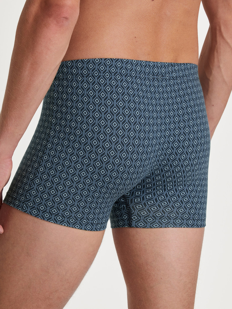 Calida Grafic Cotton Boxer Brief Unterwäsche Herren Dunkel | 41629-SVHR