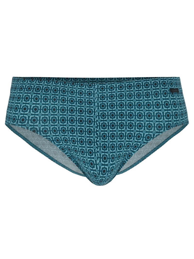 Calida Grafic Cotton Brief Unterwäsche Herren Blau | 13287-RNKM