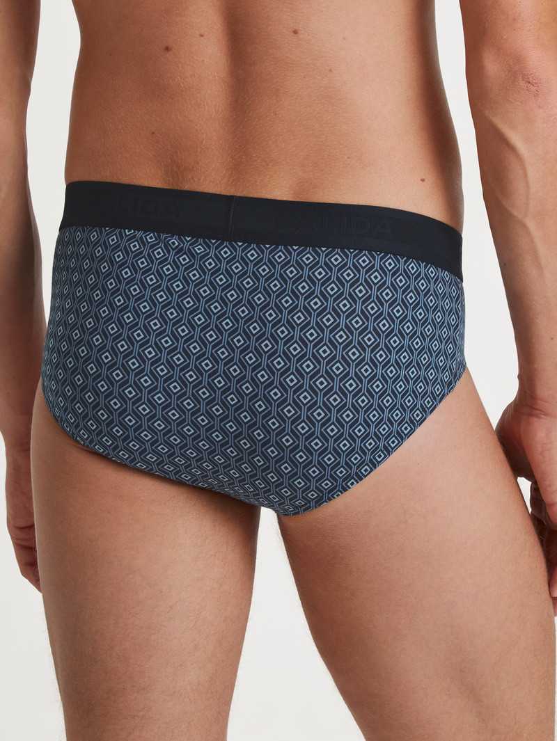 Calida Grafic Cotton Brief Unterwäsche Herren Dunkel | 21879-EZVL