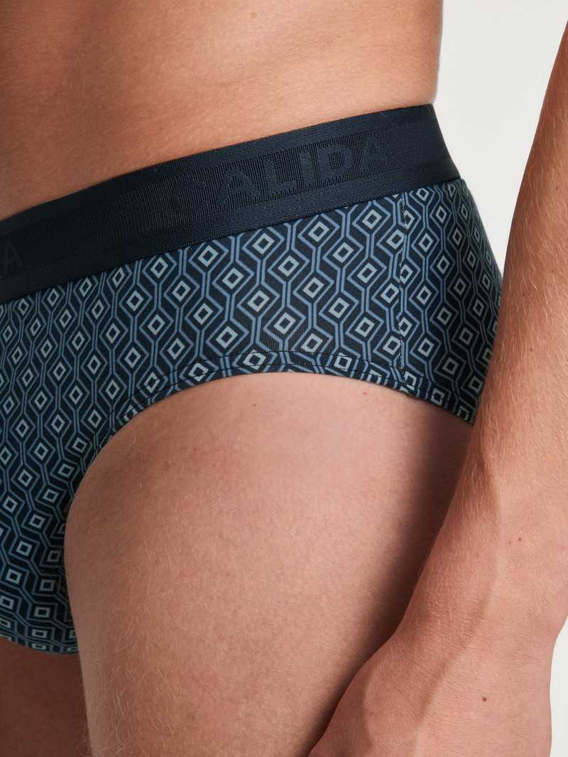 Calida Grafic Cotton Brief Unterwäsche Herren Dunkel | 21879-EZVL