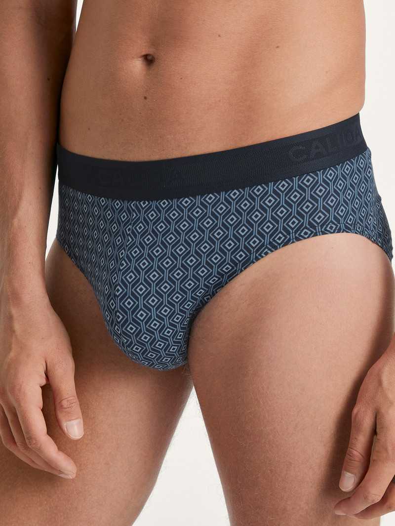 Calida Grafic Cotton Brief Unterwäsche Herren Dunkel | 21879-EZVL