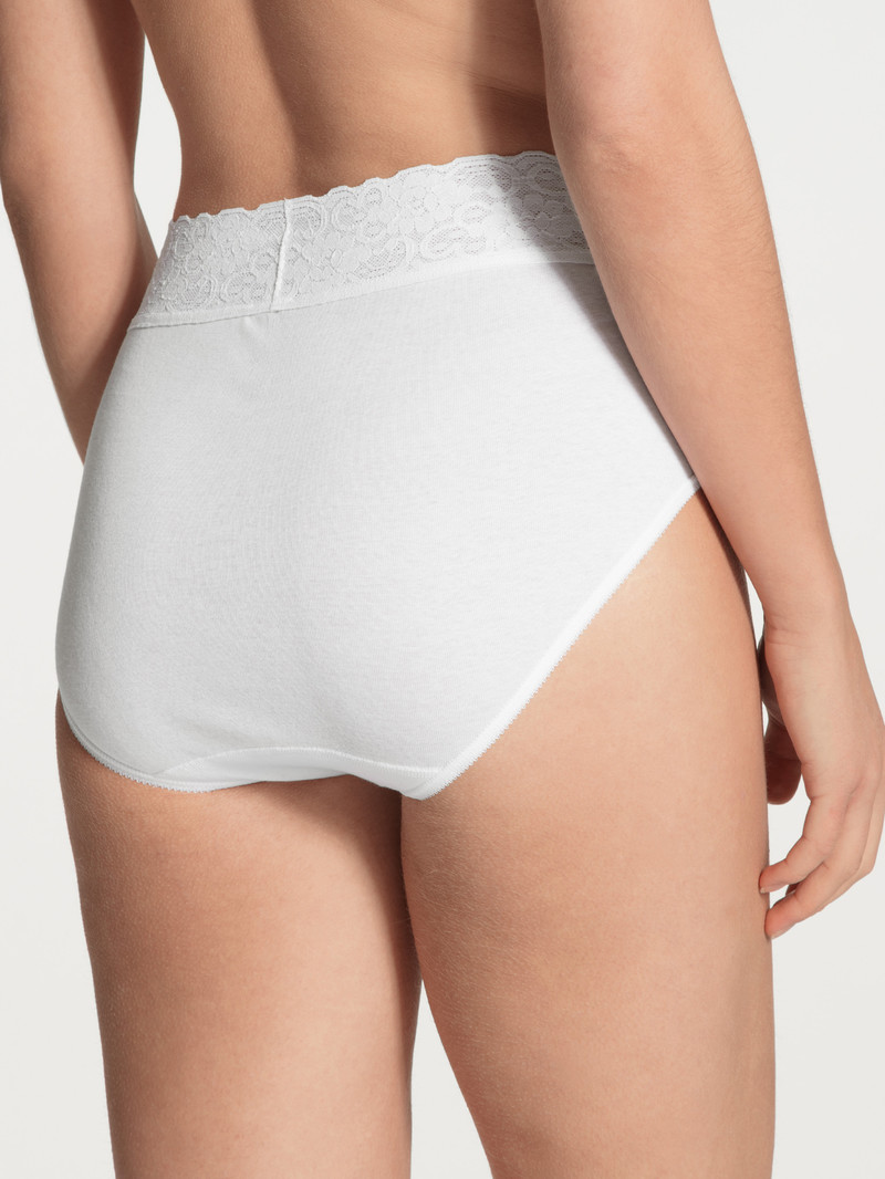 Calida Iconics Midi Brief Unterwäsche Damen Weiss | 76480-CZXH