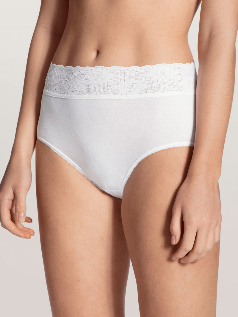 Calida Iconics Midi Brief Unterwäsche Damen Weiss | 76480-CZXH