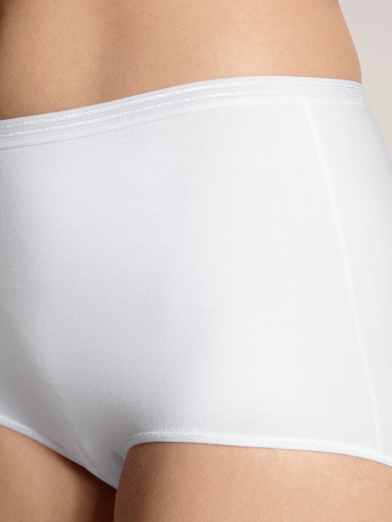 Calida Iconics Midi Brief Unterwäsche Damen Weiss | 74510-GBWV