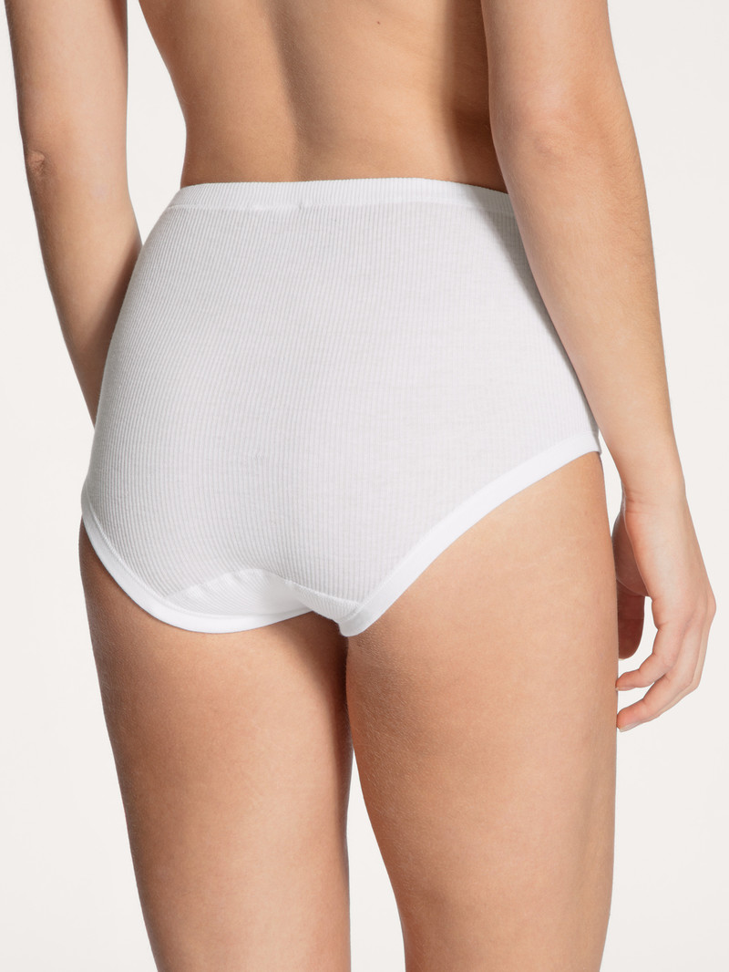 Calida Iconics Midi Brief Unterwäsche Damen Weiss | 34926-MJAO