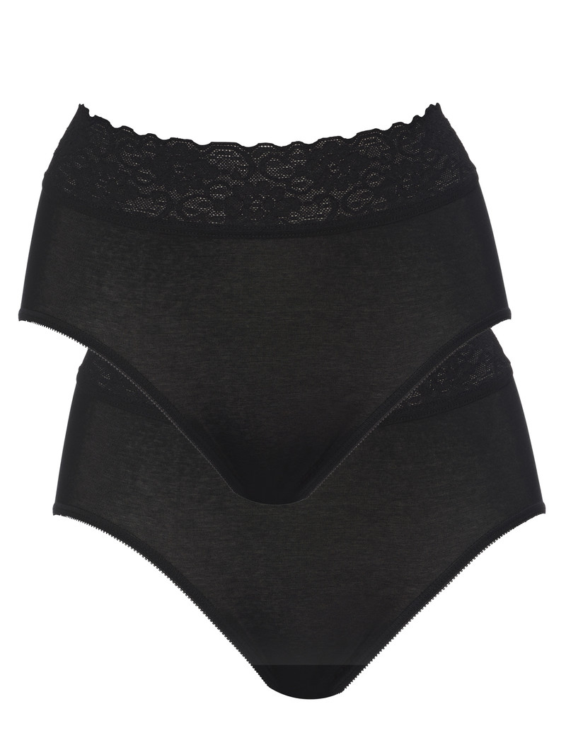 Calida Iconics Midi-brief, 2er-pack Unterwäsche Damen Schwarz | 90621-LEVM