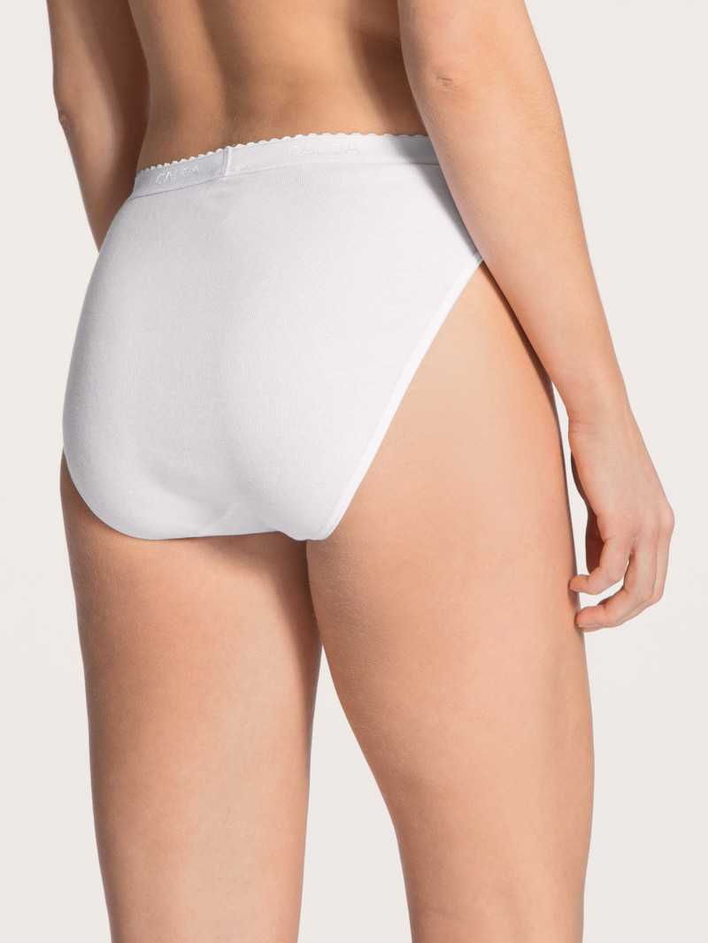 Calida Iconics Mini Brief Unterwäsche Damen Weiss | 38790-EHUS