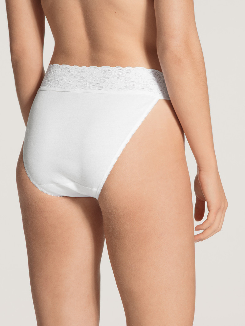 Calida Iconics Tanga Unterwäsche Damen Weiss | 36908-YCIB