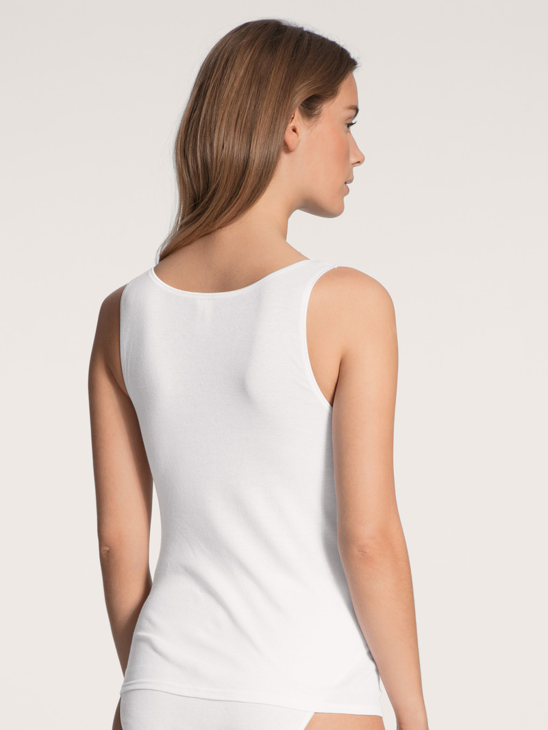 Calida Iconics Tank Top Unterwäsche Damen Weiss | 02357-QFEY