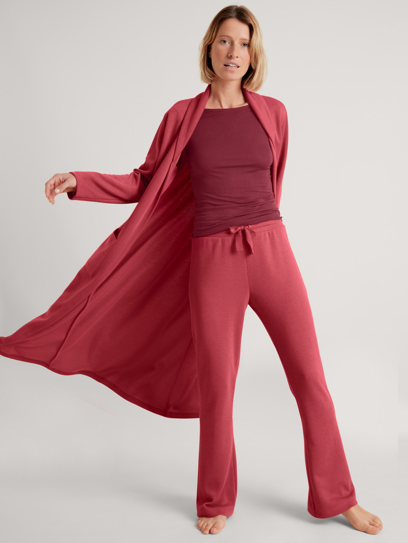 Calida Lounge Butterfly Pants Loungewear Damen Rot | 28791-YJER